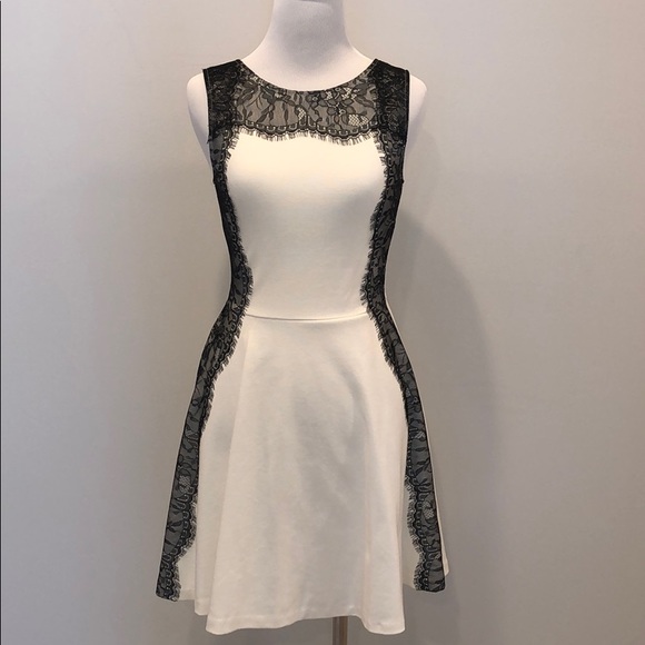 Saks Fifth Avenue Dresses & Skirts - Red by Saks Fifth Ave Dress with Lace Detail